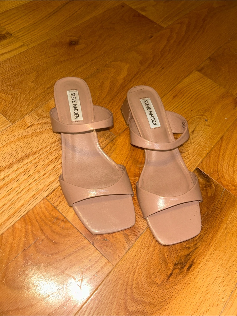 Steve Madden Blush Double-Strap Slide Mules